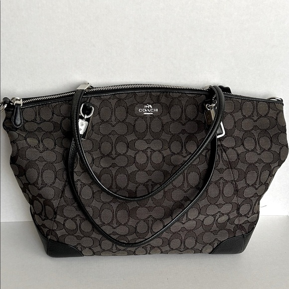 Coach Black and Brown Signature Tote - Picture 1 of 12